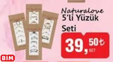 NATURALOVE  5’Lİ YÜZÜK SETİ